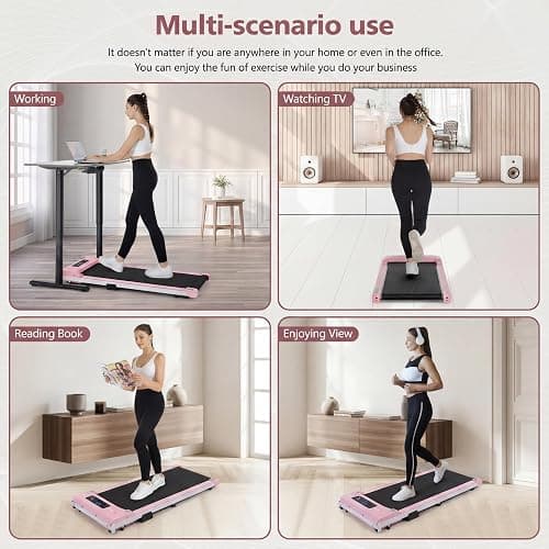 Walking Pad Treadmill, Funmily 3.0HP Under Desk Treadmill for Home/Office, 2026 Upgrade 3-in-1 Portable Treadmills with Remote Control, LED Display, 300 Lb Capacity,No Assembly Required thumbnail 7