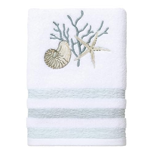 Avanti Linens - Hand Towel, Soft & Absorbent Cotton Towel (Coastal Terrazo) - Image 1