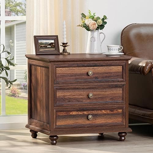 Joaxswe Farmhouse Dresser and Nightstand Set - 3 Piece, 54" Wide Dresser and 24" Nightstands for Bedroom, Living Room, Hallway thumbnail 6