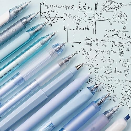 Four Candies Ocean Series Gel Pens, Black & Blue Ink Journaling Pens with 0.5 mm Fine Point, Cute School Office Supplies Aesthetic Desk Accessories, Set of 12 thumbnail 3