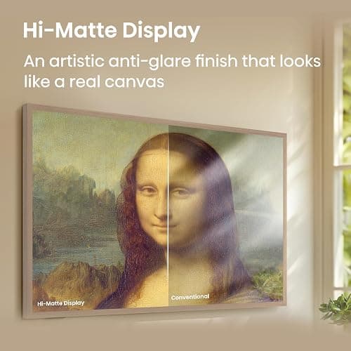 Hisense 75-Inch Class QLED 4K S7N CanvasTV Series Dolby Vision HDR Google Smart TV (75S7N, 2025 Model) - 144Hz, Art Mode, Anti-Glare Panel, Hi-Matte Display, UltraSlim Wall Mount & Frame Included thumbnail 6