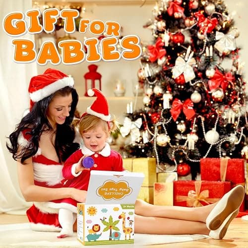 Baby Toys 6-12 Months,5 in 1 Montessori Toys for Babies 6-12 Months,Pull String Infant Teething Toys,Stacking Rings,Color Shape Sensory,Suction Cup Spinner Toys for 6-9-12 to 18 M+ Birthday Gifts thumbnail 7