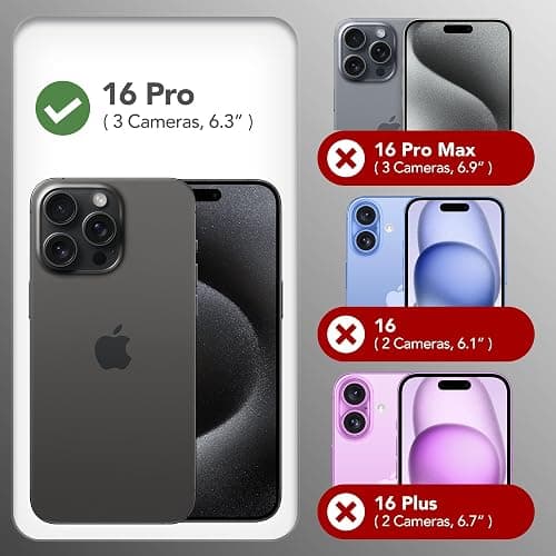 GONEZ Magnetic for iPhone 16 Pro Case, [Compatible with MagSafe] Anti-Scratch Microfiber Lining & Screen Protector, Silicone Camera Control, Shockproof Slim Phone Cover 6.3 inch, Stone thumbnail 8
