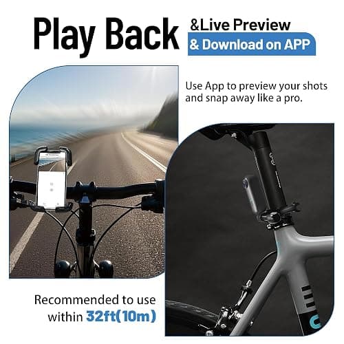 4K Mini WiFi Action Camera 128GB Thumb POV Portable Body Cam Wearable Video Recorder with IPX7 Waterproof Underwater Camcorder, Helmet Mount, Magnetic Sport DV for Bike Cycling, Pet, Vlogging(Black) thumbnail 3