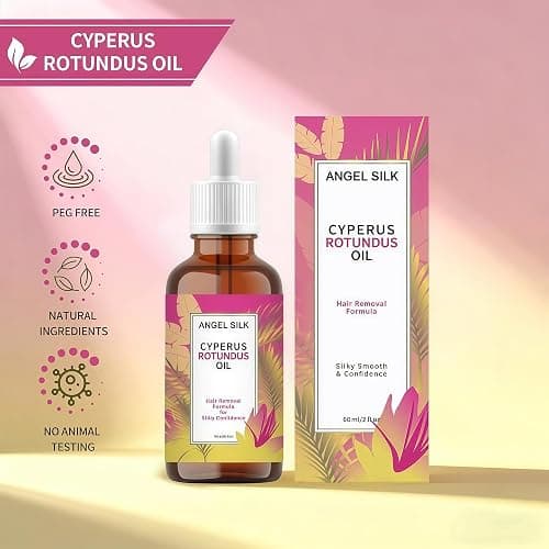 Cyperus Rotundus Oil, 60ml Natural Cyperus Rotundus Oil For Hair Removal Formula, Moisturizing & Soothing Cyperus Oil For Reducing Body Hair Growth, Silky Smooth & Confdence, All Skin Types thumbnail 6