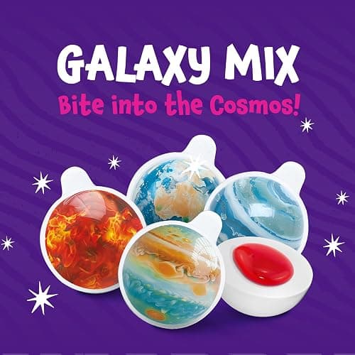 Planet Mix Gummy Balls Candy - 19 Ounce Jar (30 Count) - Strawberry Jam Center - Individually Wrapped Chewy Candy - Planets Filled Gummies by Funtasty thumbnail 3