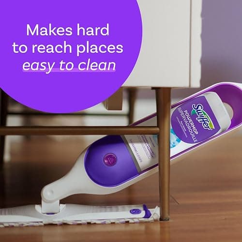Swiffer PowerMop Multi-Surface Mop Kit for Floor Cleaning, Fresh Scent, Mopping Kit Includes PowerMop, 2 Mopping Pad Refills, 1 Floor Cleaning Solution with Fresh Scent and 2 Batteries thumbnail 6