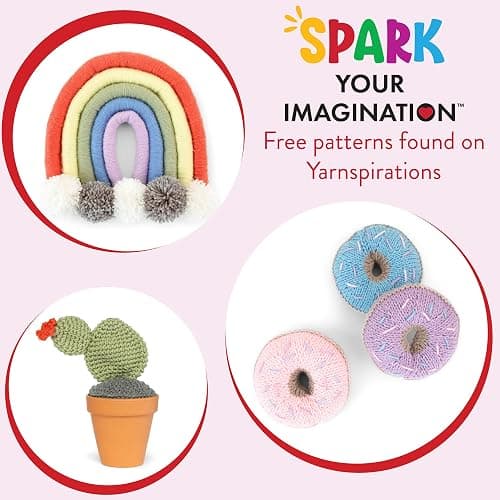 Red Heart Super Saver Yarn Super Craft Kit Pastels, with 12 Pack of 50g/1.7 oz. 4 Medium Worsted Yarn for Knitting & Crocheting, 12 Colors, Perfect for Chunky Sweaters, Blankets, Amigurumi - Super Craft Kit Pastels thumbnail 3