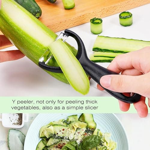 Senbowe Upgrade Potato Peeler for Kitchen, 6PCS Stainless Steel Vegetable Peeler, I and Y Veggie Food Peeler for Apple Fruit Carrot Zucchini Cucumber,Good Grip Makes Peeling Very Easy thumbnail 4