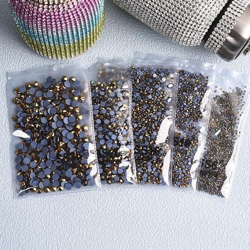 Gold rhinestones thumbnail 6