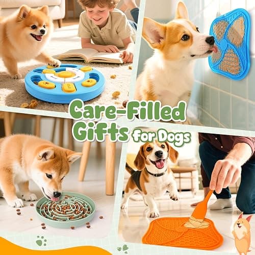KIPRITII Well-Rounded Dog Enrichment Toys Set – Keeps Dogs Busy with Mental Stimulation & Slow Feeding, Includes Dog Lick Mat, Puzzle Toy & Slow Feeder Bowl for Boredom Relief thumbnail 7