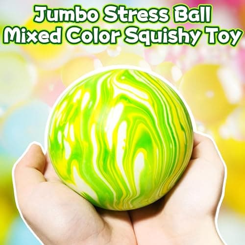 Giant Dough Balls Fidget Toy - Stretchy Jumbo Stress Balls for Kids and Adults - Pull and Squeeze Sensory Ball Squishy Toys, 2025 Novelty Stress Relief Balls for ADHD, ADD, Autism (Green) thumbnail 2