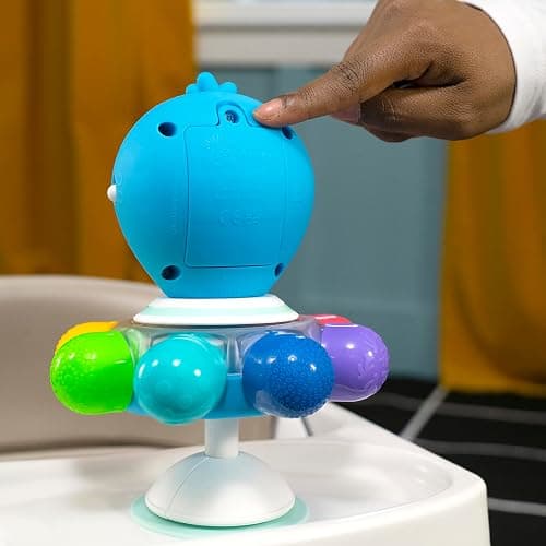 Baby Einstein Ocean Explorers Opus Spin & Sea Suction Toy for Highchair, Lights & Vibrant Colors, Ages 3 Months and up thumbnail 11