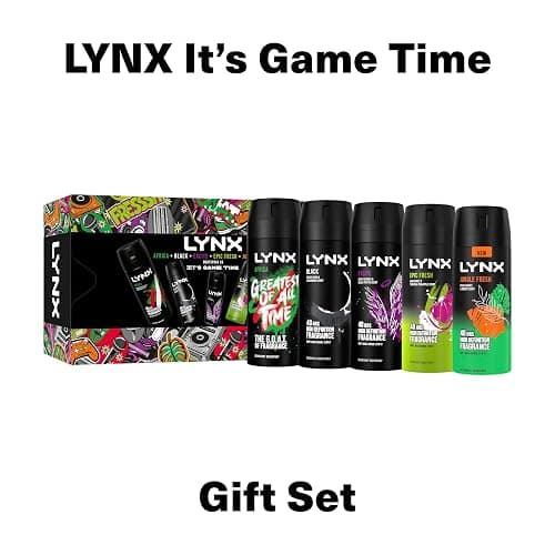Lynx It's Game Time 5 piece Deodorant Body Spray Gift Set for him thumbnail 5