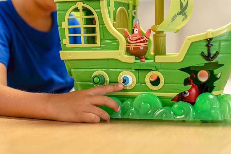 SpongeBob Squarepants Movie: The Search for Squarepants - The Flying Dutchman’s Ship Playset with 6 Exclusive Figures, Lights, Motion & Hidden Features for Kids Ages 3+ thumbnail 4