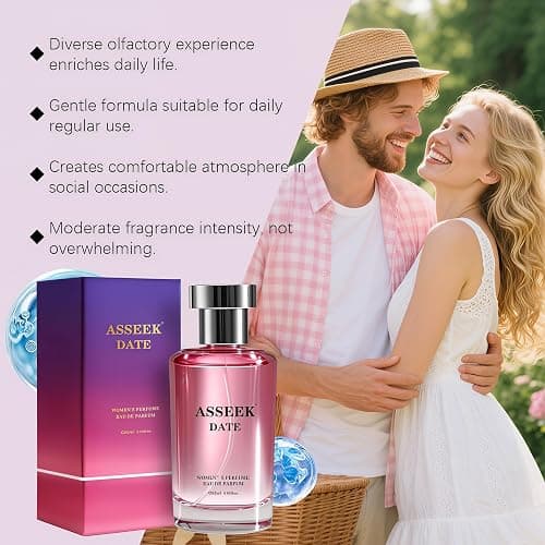 ASSEEK Luxury Perfume for Women, 80ml / 2.82 fl oz, Upgraded Long-Lasting Pistachio Vanilla Fragrance, Creamy Sweet Floral Scent with Almond & Jasmine Notes, Suitable for dates, parties, or as a gift. thumbnail 5