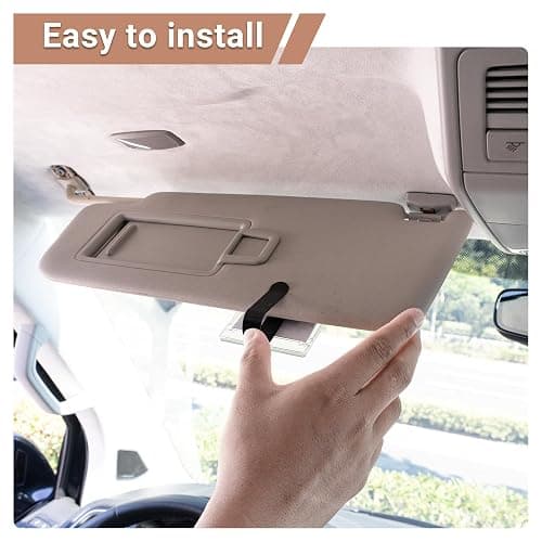 Yuoyar 4 Packs Magnetic Car Picture Holder for Visor - Car Photo Holder with Clips for Easy Display - Visor Clip Photo Frame for 3 Inch Photos thumbnail 5