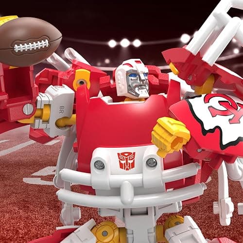 Transformers NFL Kansas City Chiefs KC-59, 5.5-Inch Action Figure Changes from Robot to Helmet, Football Toys for Ages 8+ thumbnail 3