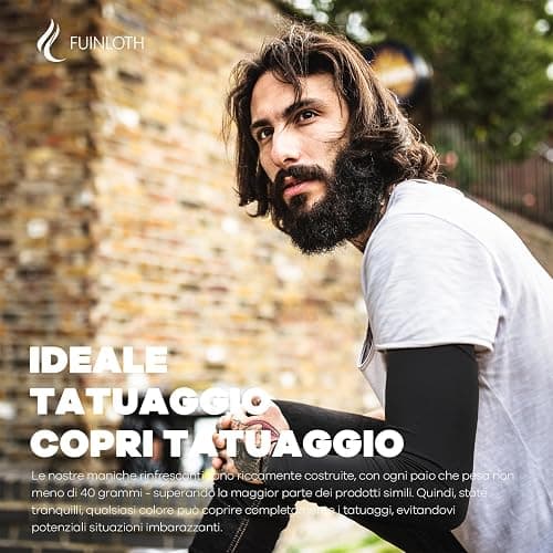fuinloth Manicotti Braccia per Uomo e Donna, Ideali per Sportivi Padel Basket Pallavolo thumbnail 4