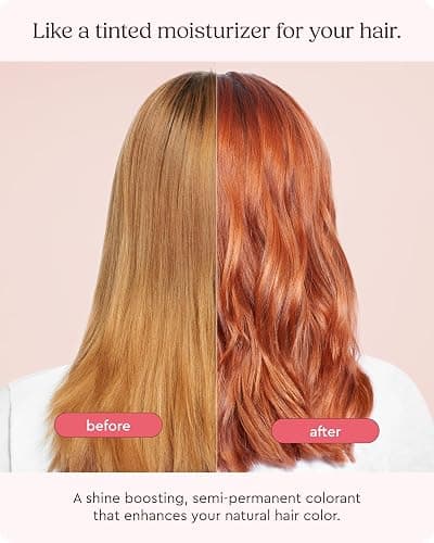 Glaze Supergloss Color Conditioning Gloss With Dispensing Pump – Hydrating Semi-Permanent Color Hair Gloss & Shine Boost – Vegan, Cruelty-Free – 6.4 fl oz - Copper Crush - Bright Copper thumbnail 2