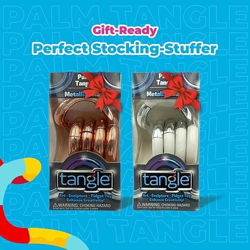 Tangle® Palm Metallic 2-Pack Steel Silver and Rose Gold thumbnail 5