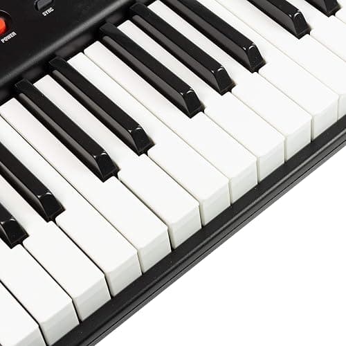 RockJam 61-Key Compact Keyboard Piano with LED Display, Keynote Stickers & Lessons thumbnail 7