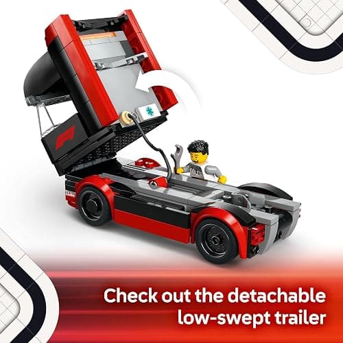 LEGO City F1 Truck with RB20 & AMR24 F1 Car Toys - Model Car Building Toy Set for Kids, Boys and Girls, Ages 8+ - Formula 1 Collectible for Fans - Gift Idea for Birthdays - 60445 thumbnail 3