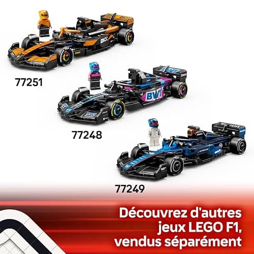 LEGO Speed Champions Voiture F1 MoneyGram Haas Team VF-24 - Jeu de construction avec véhicule de course - Minifigurine collector de pilote de Formule 1 - Maquette pour garçon et fille dès 10 ans 77250 thumbnail 9