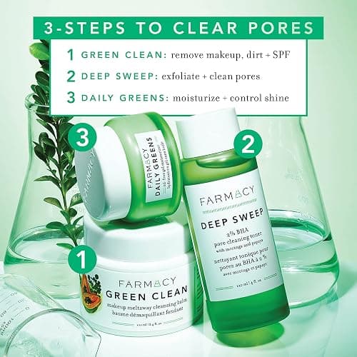 Farmacy 2% Salicylic Acid Toner for Face - Deep Sweep Gentle BHA Exfoliant for Oily Skin - Refines Texture with Papaya Enzymes & Moringa Water for a Healthy-Looking Complexion (50ml) thumbnail 9