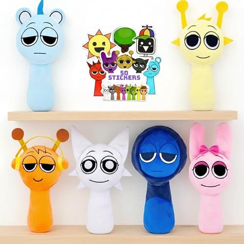 Soft Plush Toys Set – Phase 1 Soft Stuffed Characters, Adorable Collectible Plush Dolls, Great for Fans & Kids (6 pcs) - Image 1