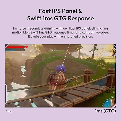 Pixio PX278 Wave Purple 27 inch 180Hz Refresh Rate Quad HD 1440p Resolution Fast IPS Panel 1ms GTG Response Time Built-in Speakers Gaming Monitor with AMD FreeSync thumbnail 4