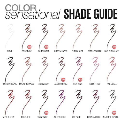 Maybelline Color Sensational Shaping Lip Liner with Self-Sharpening Tip, Gone Griege, Nude, 1 Count thumbnail 6