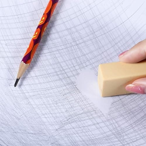 10 Pieces Drawing Art Pencil Erasers, Multi-Shape Painting Grey Kneaded White Foam Erasers with Grip for Art Sketching Drafting Supplies thumbnail 7