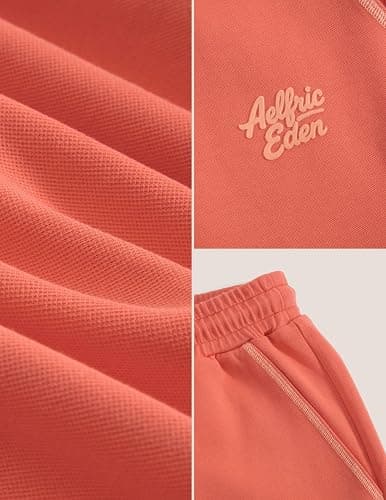 Aelfric Eden Cloud Boxy 2 Piece Fall Lounge Sets for Women Men Zip Up Hoodie Oversized Casual Sweatsuits thumbnail 5