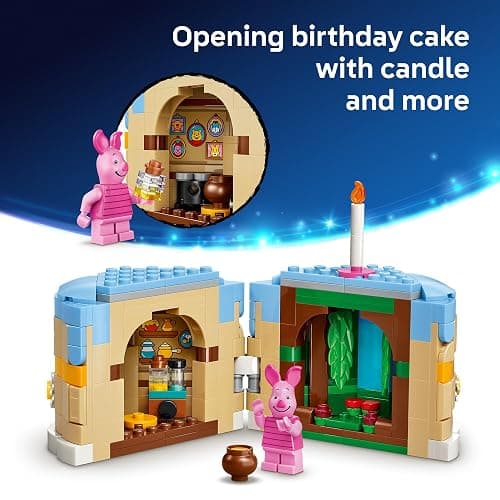 LEGO Disney Piglet's Birthday Fun Building Toy - Winnie The Pooh Toy for Girls & Boys, Ages 9+ - Gift for Birthdays - Kids Room Decor - 43305 thumbnail 4