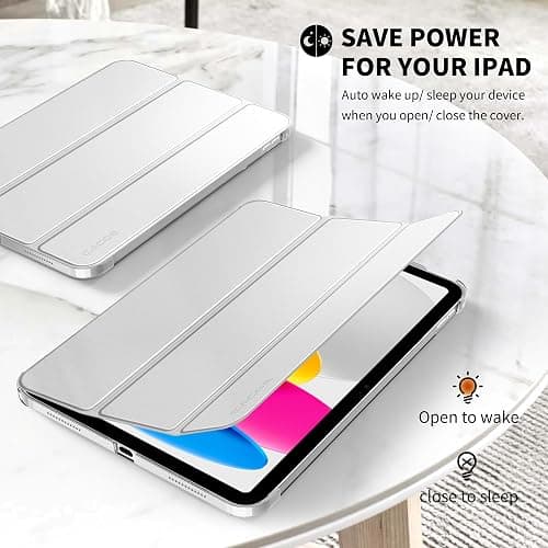 CACOE Case for iPad A16 11th/10th Generation + Screen Protector, Silver | (2025/2022) 11/10.9 inch Full Protective Tablet Cover for iPad 11/10 Gen thumbnail 5