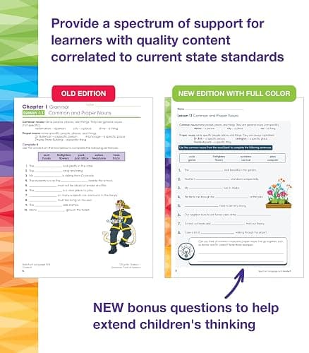 Spectrum Language Arts 5th Grade Workbook, ELA Books for Kids Ages 10-11 Covering Parts of Speech, Vocabulary, English Grammar, Sentence Structure, and More, Classroom or Homeschool Curriculum thumbnail 3