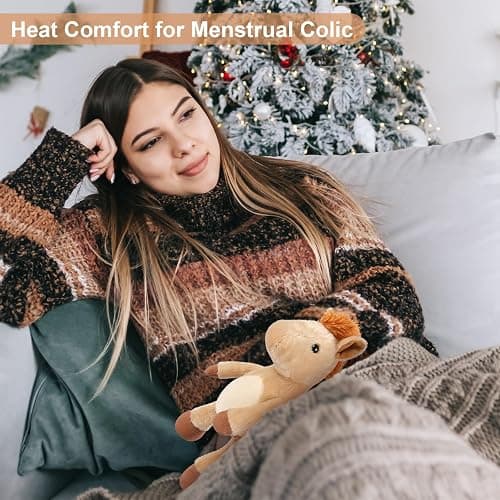 SuzziPals Heatable & Coolable Horses Stuffed Animals, Microwave Heating Pad, Horses Plush for Companion, Cute Plushies Horse Lavender Stuff, Horse Toys Gifts thumbnail 2