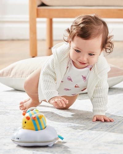 Skip Hop Baby Follow-Me Bee Tummy Time Crawl Toy 3-Stage Infant Sensory Development with Lights Sounds and Music Explore & More Age 5m+ thumbnail 8