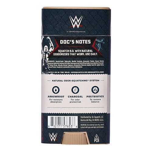 Dr. Squatch WWE Collection - Natural 4 Soap, 2 Deodorant Gift Set - Cold Process Soap with No Harsh Chemicals - Stone Cold Stunner & Mysterio Magic (6 Pack) thumbnail 6