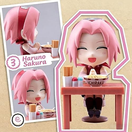 MINISO Naruto Shippuden × Ramen-Themed Figure Blind Box, Exquisite Collectible Ornament for Gifting(1-Random Piece) thumbnail 6