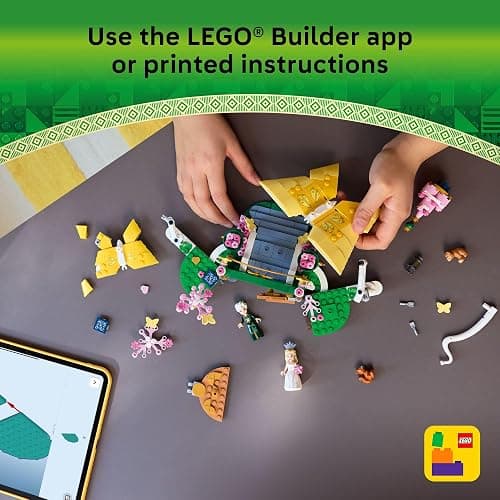 LEGO Wicked Glinda's Wedding Day Building Toy - Pretend Playset with 2 Minidolls, 2 Animal Toy Figures, & 2 Poseable Butterflies - Building Blocks for Kids, Ages 8+ - Gift for Girls & Boys - 75688 thumbnail 6