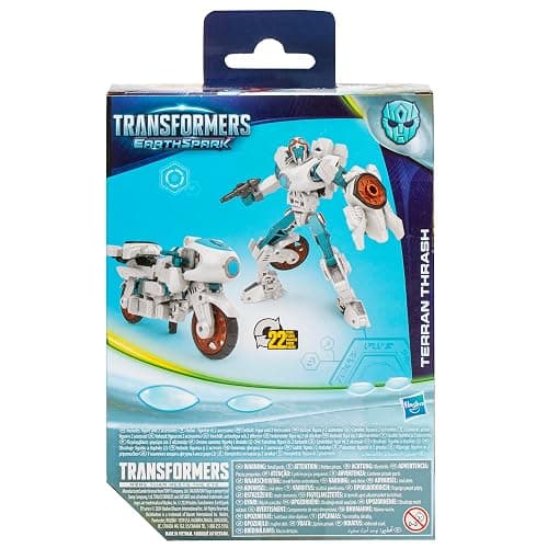 Transformers EarthSpark Deluxe Class Terran Thrash 5-Inch Robot Action Figure, Converts in 22 Steps, Interactive Toys for Boys for Girls Age 6 and Up thumbnail 5