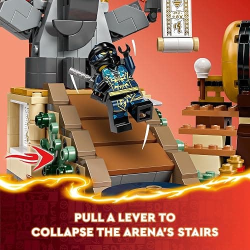 LEGO NINJAGO Tournament Battle Arena Playset with 6 Minifigures, Action Toy for Kids, Ninja Toy Building Set, Birthday Gift Idea for Boys and Girls Aged 7 and Up, 71818 thumbnail 4