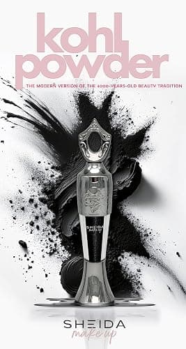 Sheida Powder Eyeliner Handmade 100% Natural Eyeliner in Powder Form, Long-Lasting Liner Arabic, Intense Color, Smudge-Proof Multi Color Shades Available thumbnail 7