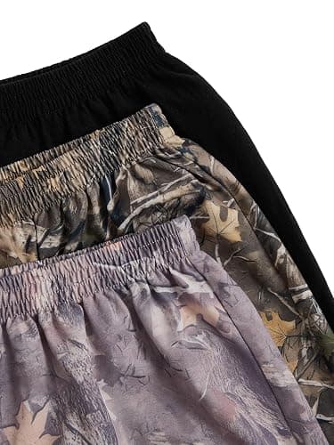 SOLY HUX Women's Summer Shorts 3 Packs Elastic Waist Wide Leg Casual Cotton Shorts Sets thumbnail 4