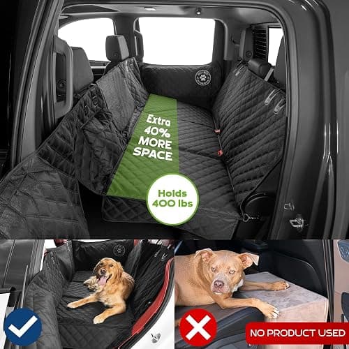 Ruff Liners Medium Back Seat Extender for Dogs, Black – As Seen on Shark Tank – Hard Bottom Platform for Cars, SUVs & Mid-Size Trucks, 400lb Support, Waterproof – Rigid Back Seat Cover for Dogs thumbnail 3