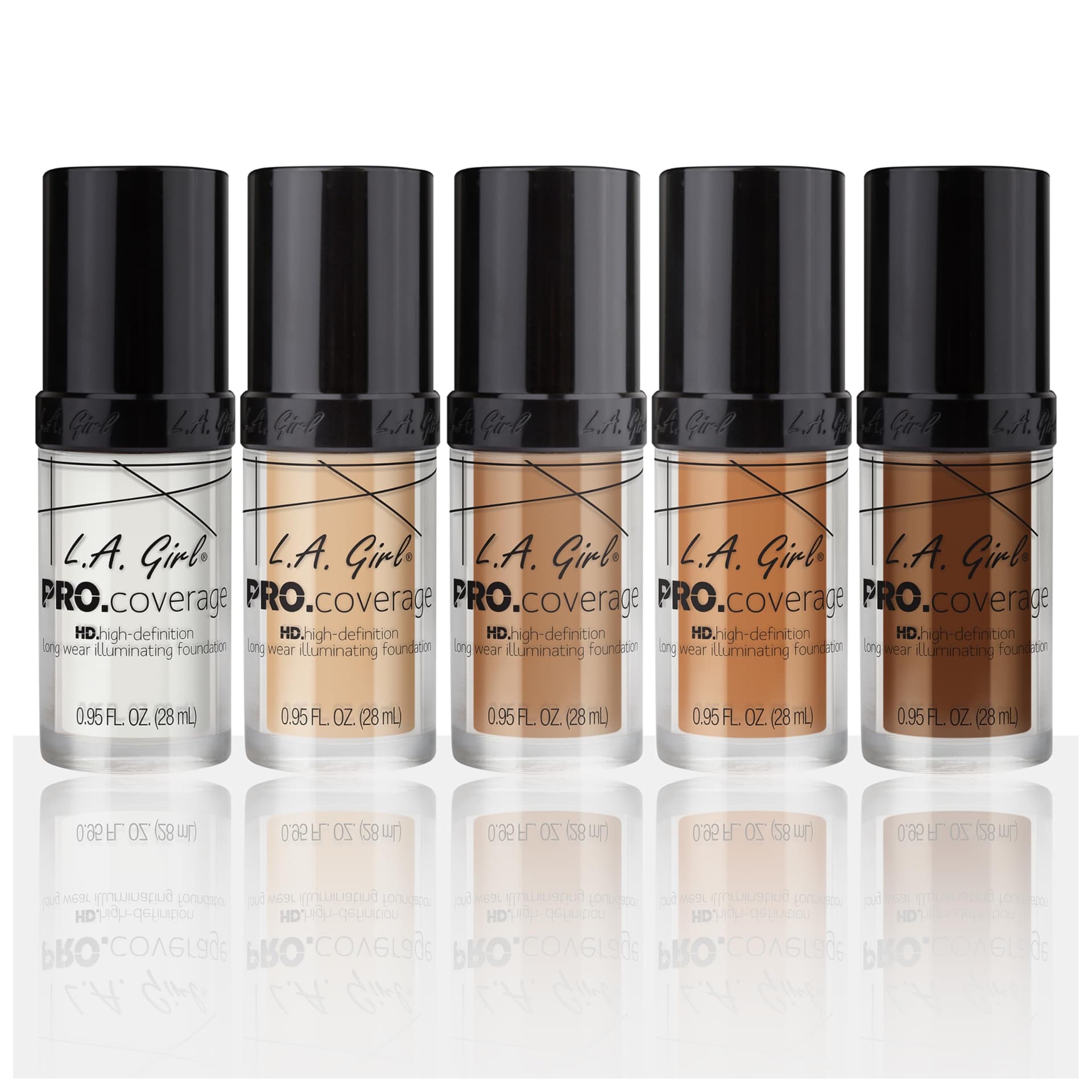 L.A. Girl Pro Coverage Liquid Foundation, White, 0.95 Fl Oz thumbnail 7