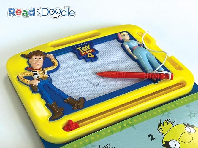 Disney / Pixar Toy Story 4 Read & Doodle - Learning resources for kids, a magnetic drawing pad, an easy-to-use pen, 22-page board book for reading and drawing thumbnail 5