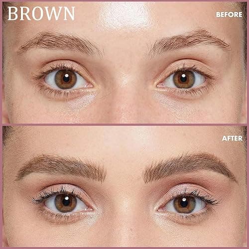 Lash Color Kit, Instant Eyebrow & Eyelash Color Kit with Natural Ingredients, Lasting for 4 Weeks Home DIY Coloring, Safe & Easy for Beginner 7ml-Brown thumbnail 3
